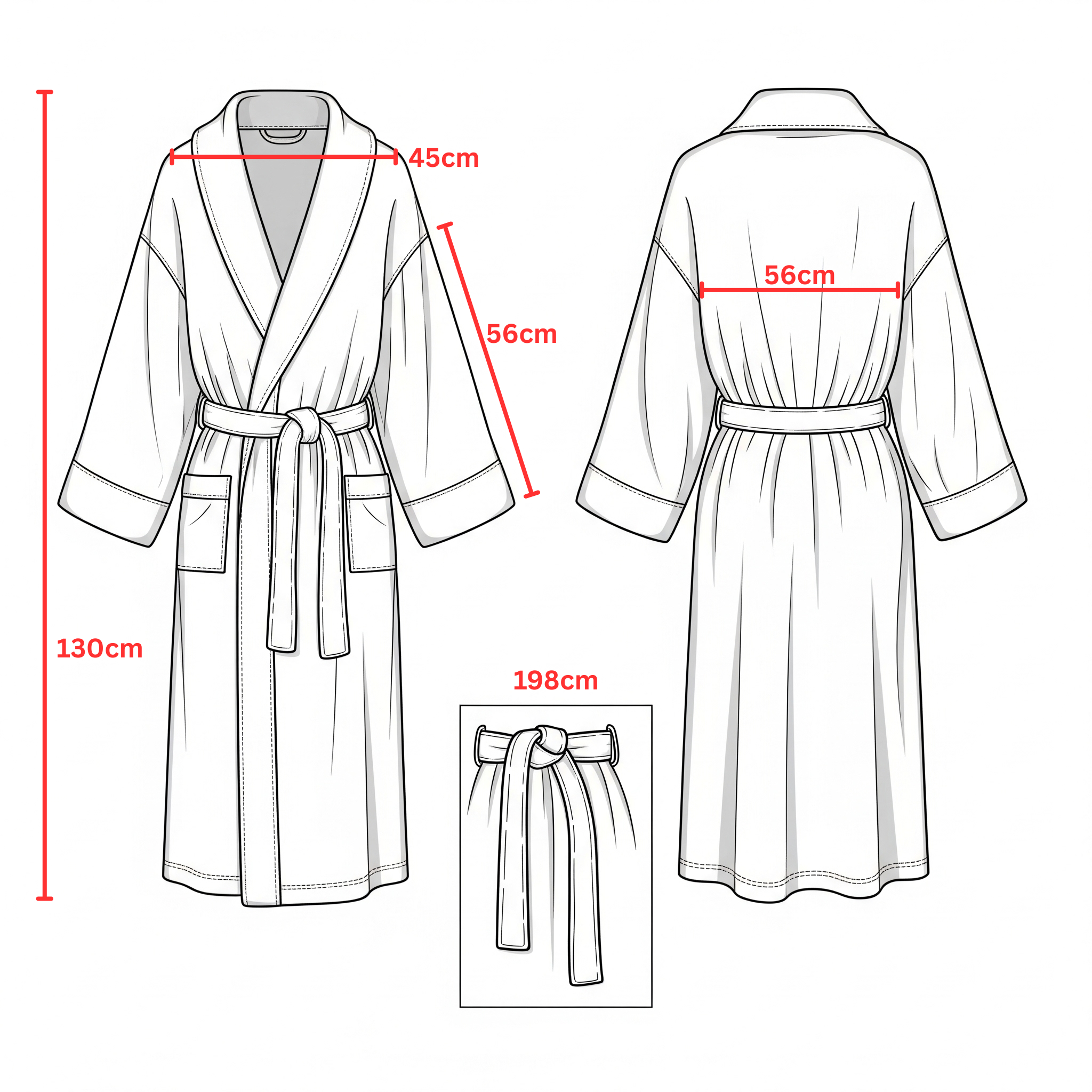 Betsy Robe One Size Ivory