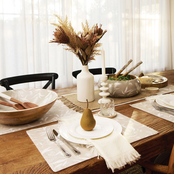 Bindi 4 Pack Placemats 33x48cm Grey Beige