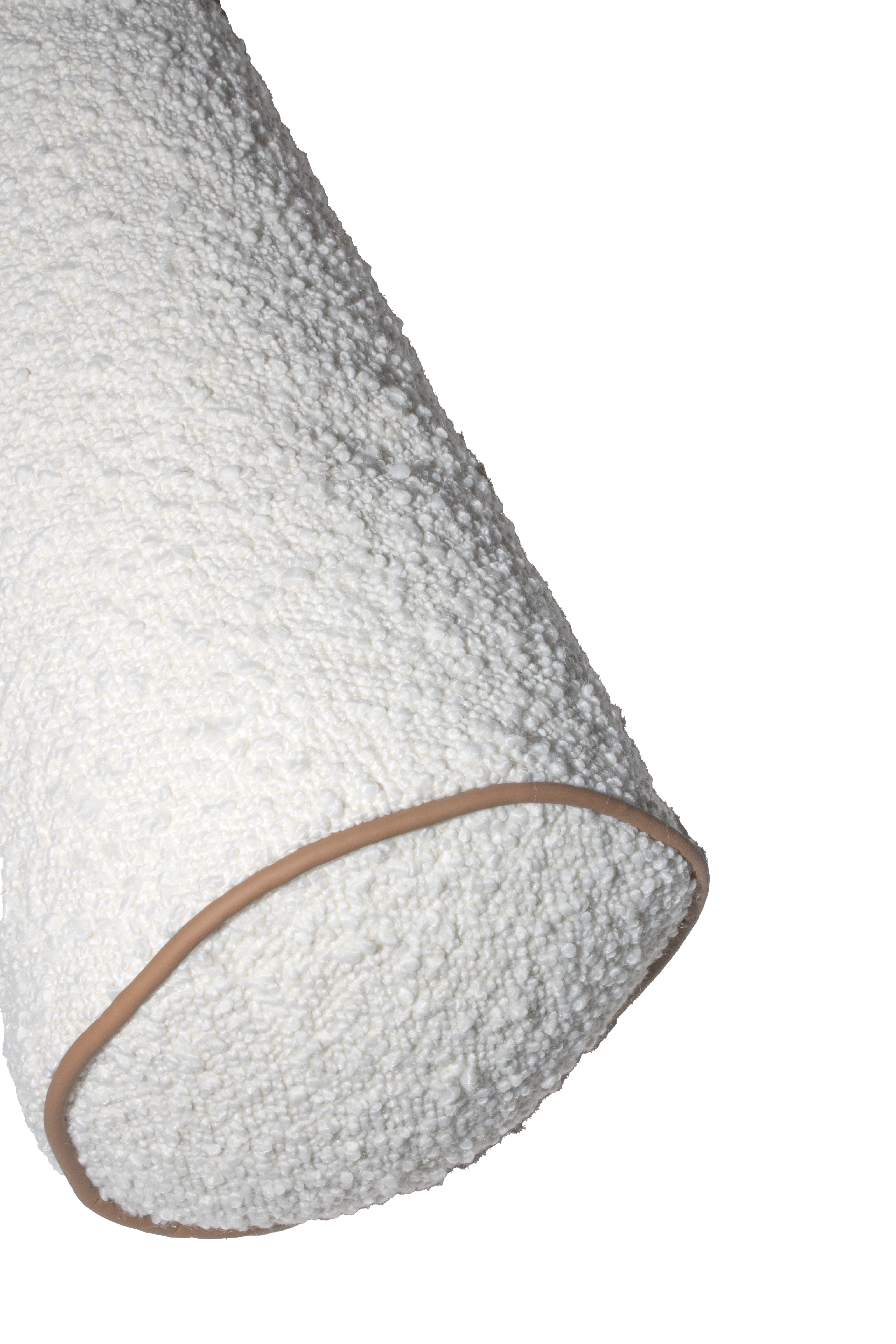 Brooklyn Bolster Boucle Cushion 18x60cm White