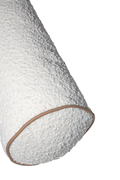 Brooklyn Bolster Boucle Cushion 18x60cm White