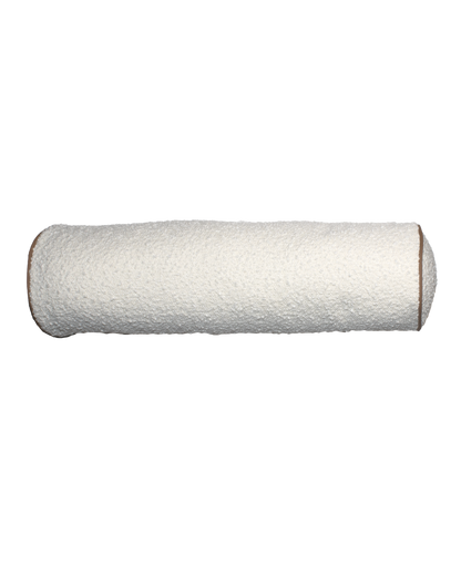 Brooklyn Bolster Boucle Cushion 18x60cm White