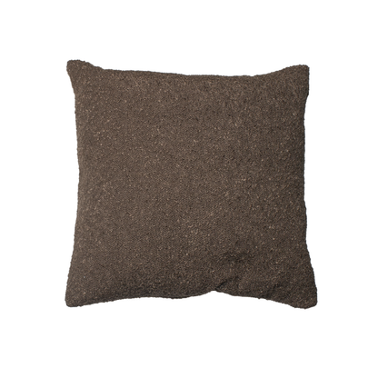 Brooklyn Feather Filled Boucle Cushion 50x50cm Chocolate