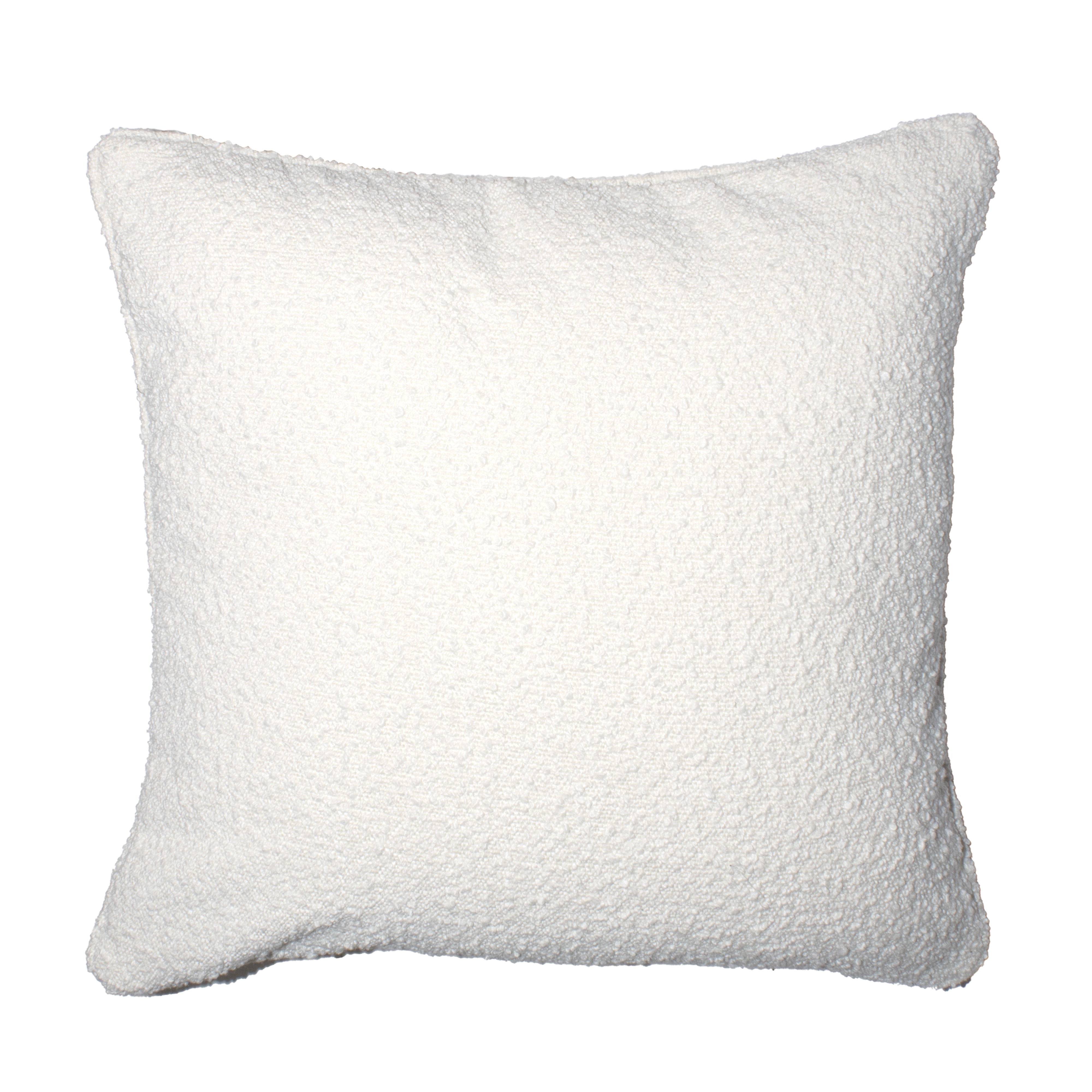 Brooklyn Feather Filled European Boucle Cushion 60x60cm White