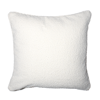 Brooklyn Feather Filled European Boucle Cushion 60x60cm White