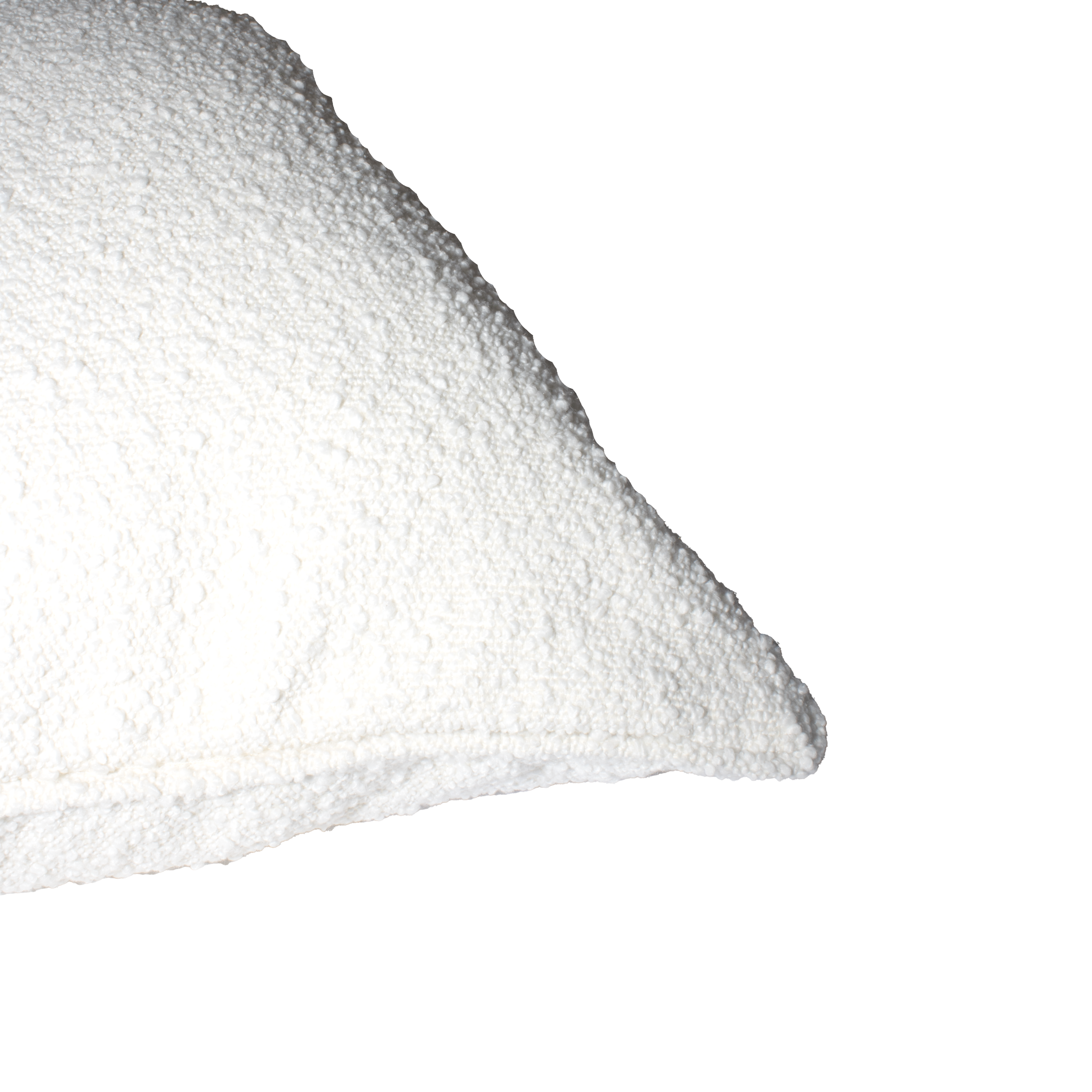 Brooklyn Feather Filled European Boucle Cushion 60x60cm White