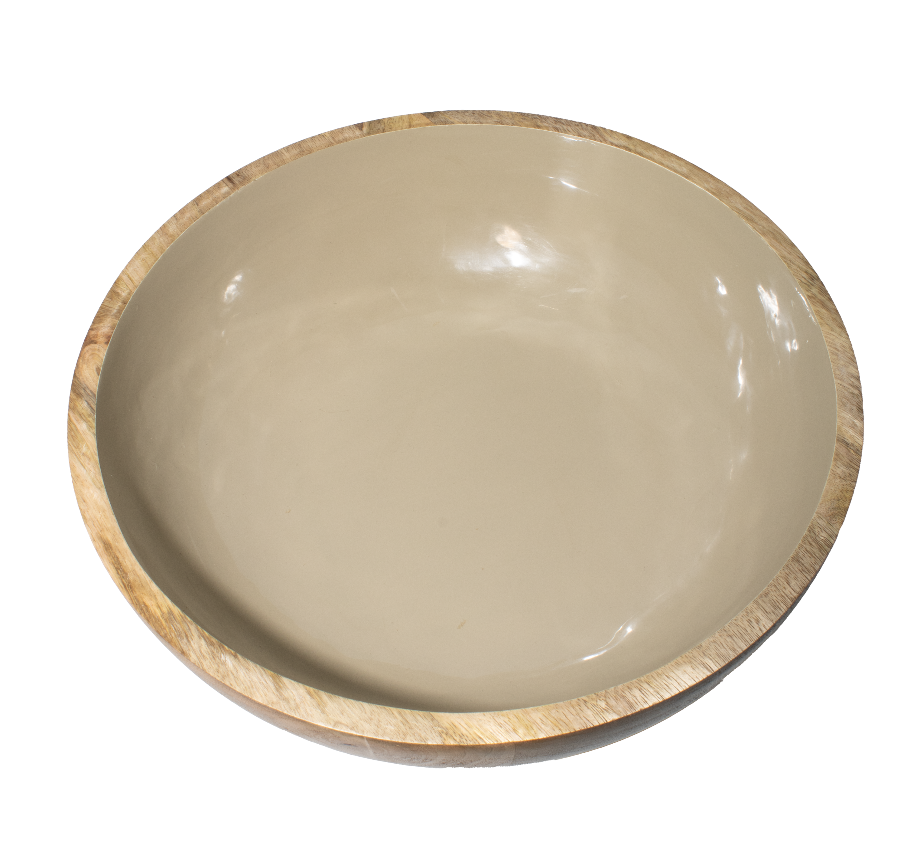 Corinne Pedestal Bowl 32x21cm Light Taupe