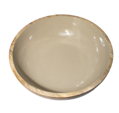 Corinne Pedestal Bowl 32x21cm Light Taupe
