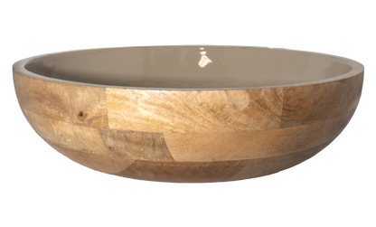 Corinne Salad Bowl 40x40x10cm Light Taupe