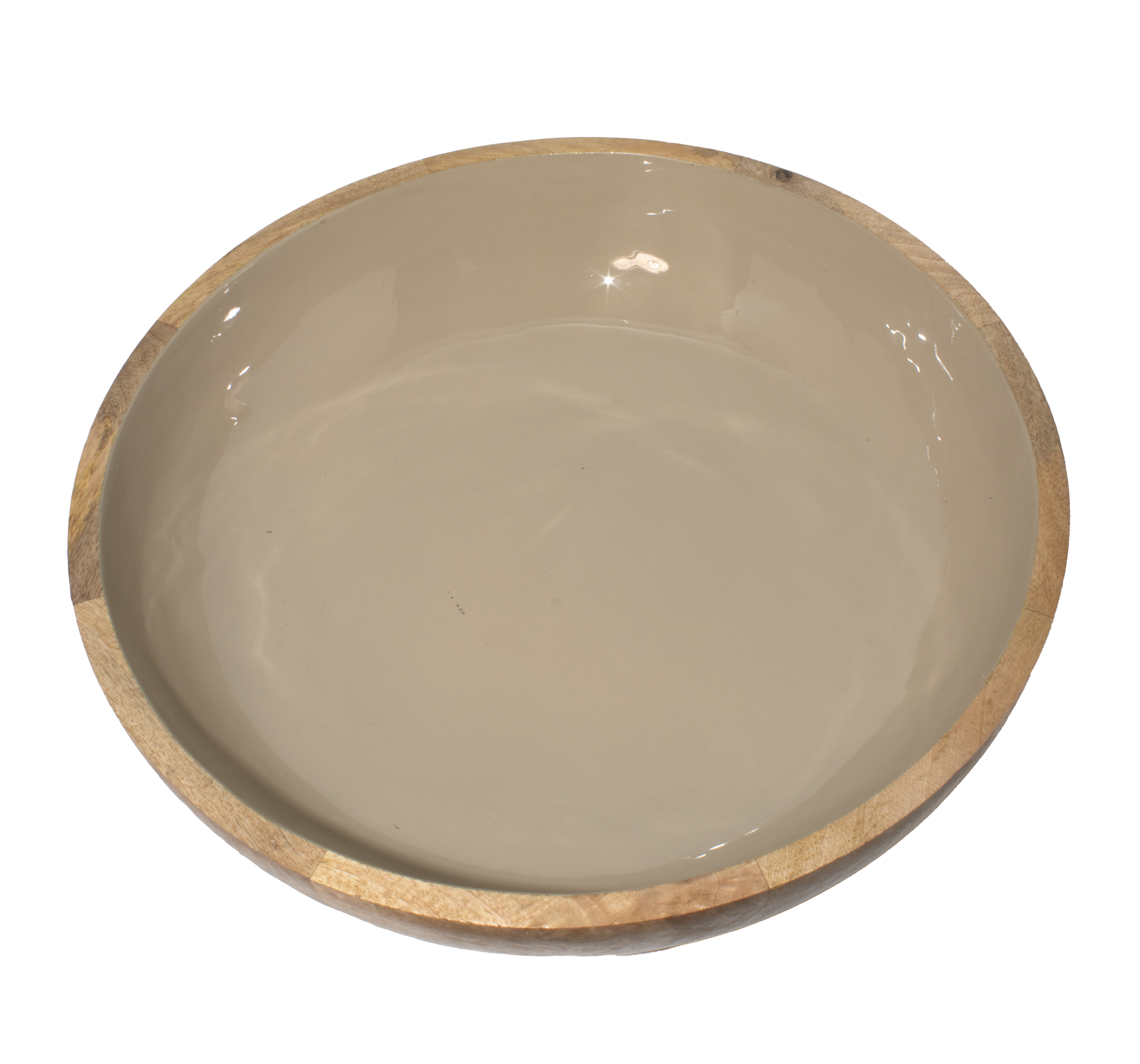 Corinne Salad Bowl 40x40x10cm Light Taupe