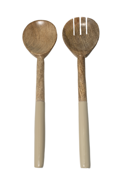 Corinne Salad Servers 30x7x3cm Light Taupe