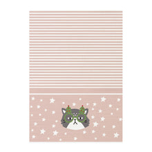 Load image into Gallery viewer, Cat Portrait Christmas Tea Towel 2pk 50x70cm Pink Multi; ETA End July
