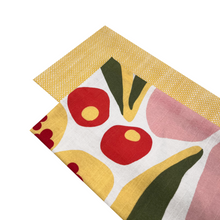 Load image into Gallery viewer, Charmie 2 Pack Tea Towels 50x70x0.2cm Floral Yellow Multi; ETA Early October
