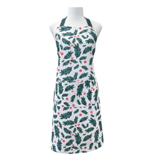 Load image into Gallery viewer, Christmas Foliage Apron 83x68cm Green Multi
