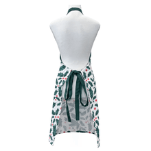 Load image into Gallery viewer, Christmas Foliage Apron 83x68cm Green Multi
