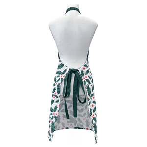 Christmas Foliage Apron 83x68cm Green Multi