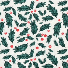 Load image into Gallery viewer, Christmas Foliage Apron 83x68cm Green Multi

