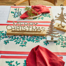 Load image into Gallery viewer, Christmas Foliage Placemat Set of 4 33x48x0.2cm Green Multi

