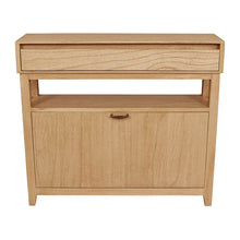 Load image into Gallery viewer, Clark Shoe Rack with Drawer Oak
