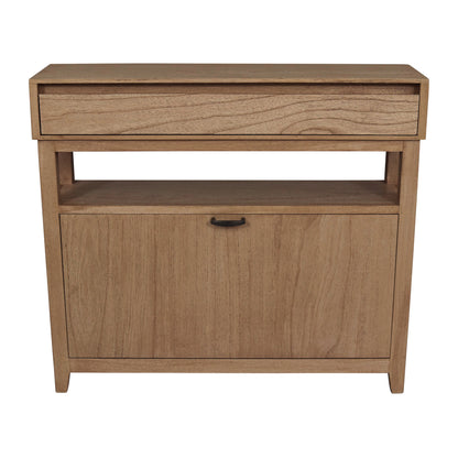Clark Shoe Rack with Drawer Walnut