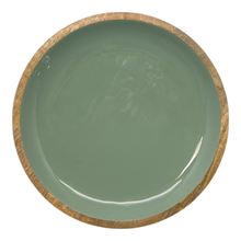 Load image into Gallery viewer, Corinne Circular Tray 35x35x3cm Green &amp; Natural; ETA Early October
