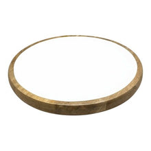 Load image into Gallery viewer, Corinne Circular Tray 35x35x3cm White &amp; Natural; ETA Early October
