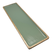 Load image into Gallery viewer, Corinne Rectangle Tray Large 60x18x2.5cm Green &amp; Natural; ETA Early January
