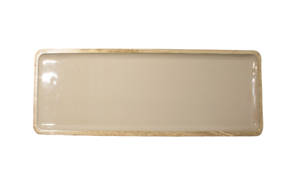 Corinne Rectangular Tray Large 60x18x2.5cm Light Taupe
