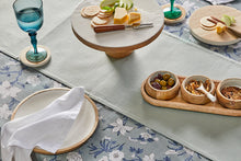 Load image into Gallery viewer, Corinne Serving Tray with Dip Bowls and Spoons 35.5x13x5cm White &amp; Natural; ETA Early October
