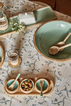 Load image into Gallery viewer, Corinne Salad Servers 30x7x3cm Green &amp; Natural; ETA Early October
