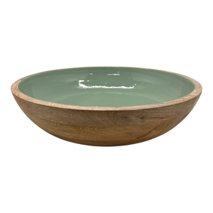 Corinne Salad Bowl 40x40x10cm Green & Natural; ETA Early October
