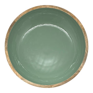 Corinne Salad Bowl 40x40x10cm Green & Natural; ETA Early October
