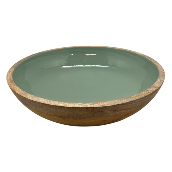 Corinne Salad Bowl 40x40x10cm Green & Natural; ETA Early October