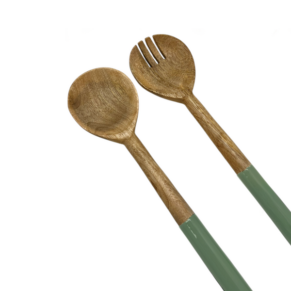 Corinne Salad Servers 30x7x3cm Green & Natural; ETA Early October