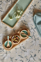 Load image into Gallery viewer, Corinne Rectangle Tray Large 60x18x2.5cm Green &amp; Natural; ETA Early October
