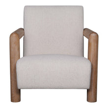 Load image into Gallery viewer, Creston Wood Armchair 78x92x82cm Ivory; ETA Mid November
