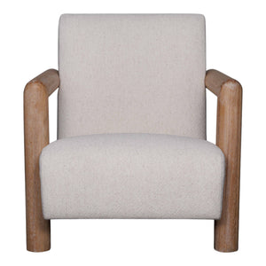 Creston Wood Armchair 78x92x82cm Ivory; ETA Mid November