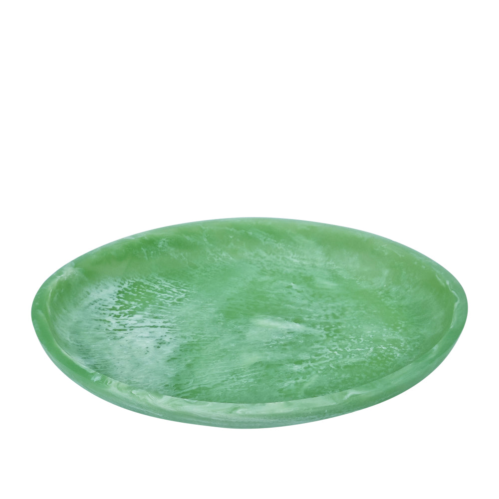 Dariah Resin Oval Tray 30.50x24.10x3.20cm Peppermint