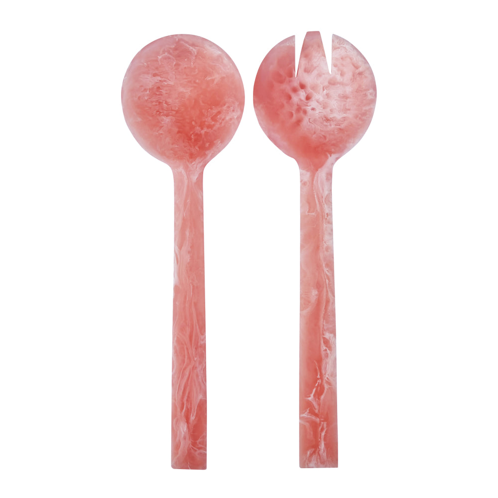 Dariah Resin Salad Servers 27.95x7x2.55cm Bubblegum