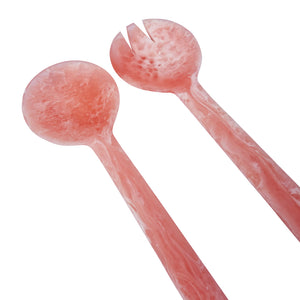 Dariah Resin Salad Servers 27.95x7x2.55cm Bubblegum