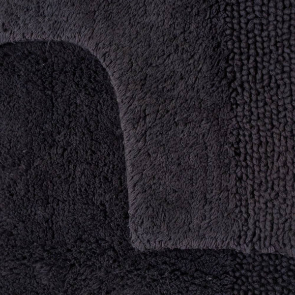 Dawson 2 Piece Bathmat Set 50x50cm & 50x80cm Charcoal
