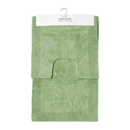Dawson 2 Piece Bathmat Set 50x50cm & 50x80cm Seafoam