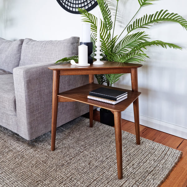 Dayton Double Top Side Table 60x52x65cm Natural