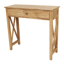 Load image into Gallery viewer, Devon 1 Drawer Console Table 80x30x75cm Oak
