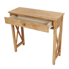 Load image into Gallery viewer, Devon 1 Drawer Console Table 80x30x75cm Oak
