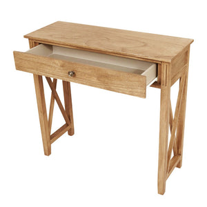 Devon 1 Drawer Console Table 80x30x75cm Oak; ETA Late March