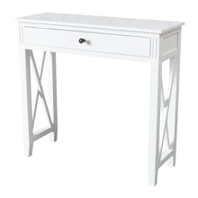 Load image into Gallery viewer, Devon 1 Drawer Console Table 80x30x75cm White; ETA Early July
