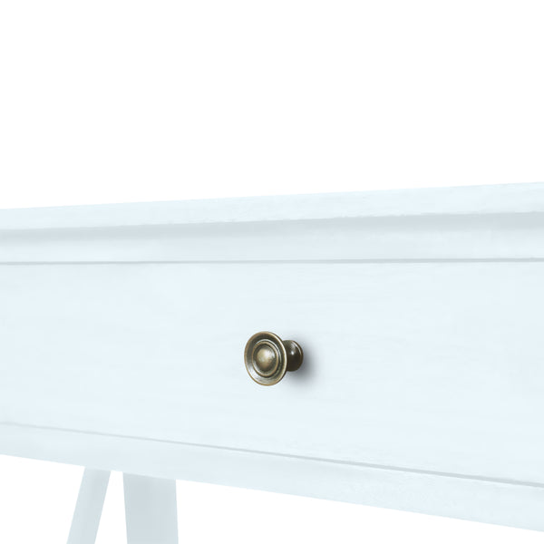 Devon 1 Drawer Console Table 80x30x75cm White; ETA Mid January