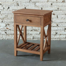 Load image into Gallery viewer, Devon Bedside Table 40x30x55cm Walnut; ETA Mid January
