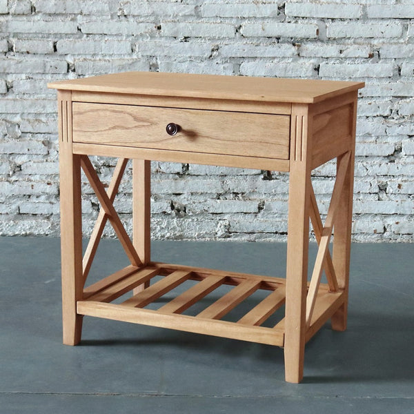 Devon Bedside Table 60x40x60cm Oak
