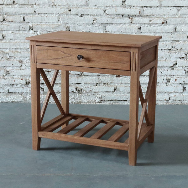 Devon Bedside Table 60x40x60cm Walnut